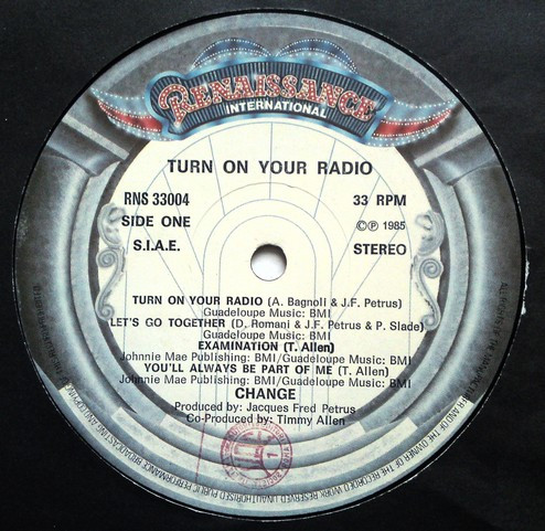 Change - Turn On Your Radio | Renaissance International (RNS 33004) - 3 Change - Turn On Your Radio | Renaissance International (RNS 33004) - 3