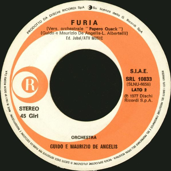 Mal / Guido & Maurizio De Angelis Orchestra - Furia | Ricordi (SRL 10833) - 4