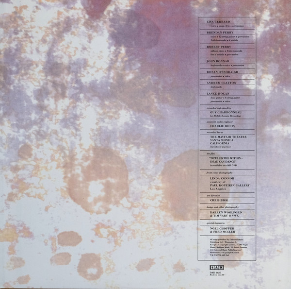 Dead Can Dance - Toward The Within | 4AD (DAD3627) - 4