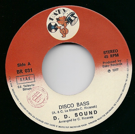 D.D. Sound - Disco Bass | Baby Records (BR 031) - 3