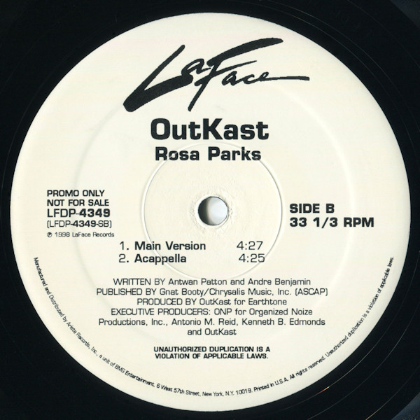OutKast - Rosa Parks | LaFace Records (LFDP-4349) - 2 OutKast - Rosa Parks | LaFace Records (LFDP-4349) - 2