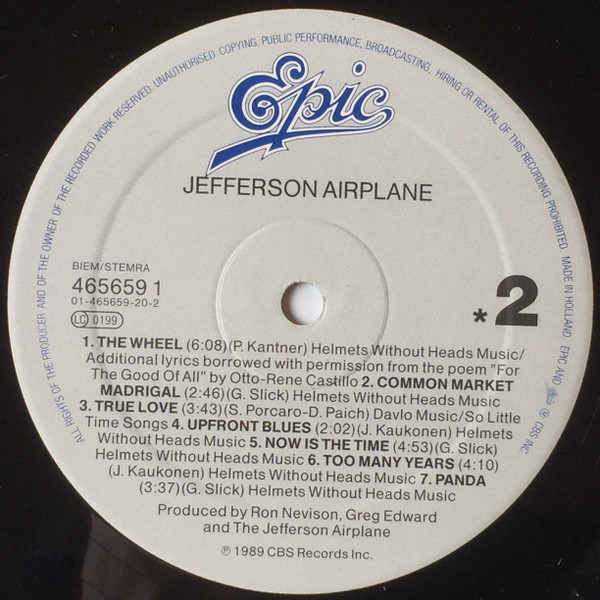 Jefferson Airplane - Jefferson Airplane | Epic (465659 1) - 4