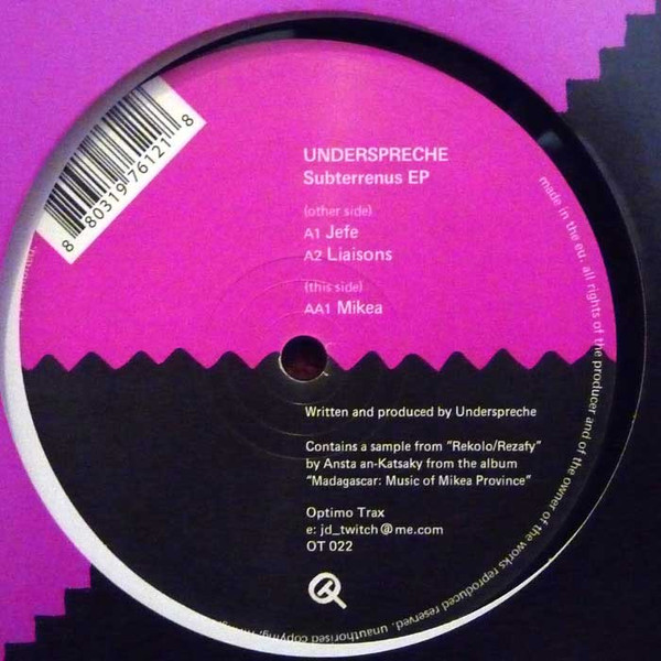 Underspreche - Subterrenus EP | Optimo Trax (OT 022)