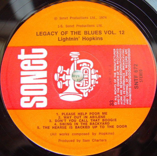 Lightnin' Hopkins - The Legacy Of The Blues Vol. 12 | Sonet (SNTF 672) - 4 Lightnin' Hopkins - The Legacy Of The Blues Vol. 12 | Sonet (SNTF 672) - 4
