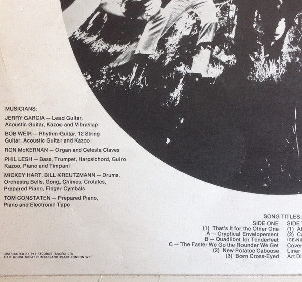The Grateful Dead - Anthem Of The Sun | Warner Bros. Records (WS 1749) - 3