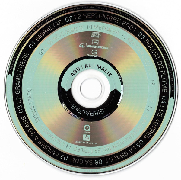 Abd Al Malik - Gibraltar | Atmosphériques (983790-2) - 3 Abd Al Malik - Gibraltar | Atmosphériques (983790-2) - 3