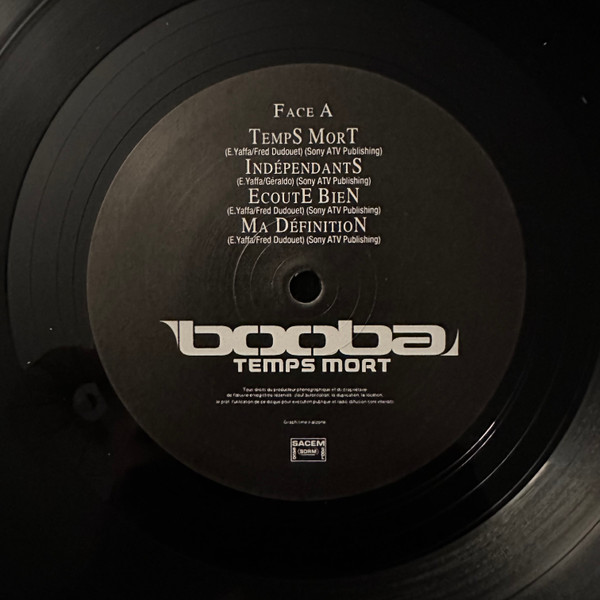 Booba - Temps Mort | 45 Scientific (BOOBA 01.1) - 4