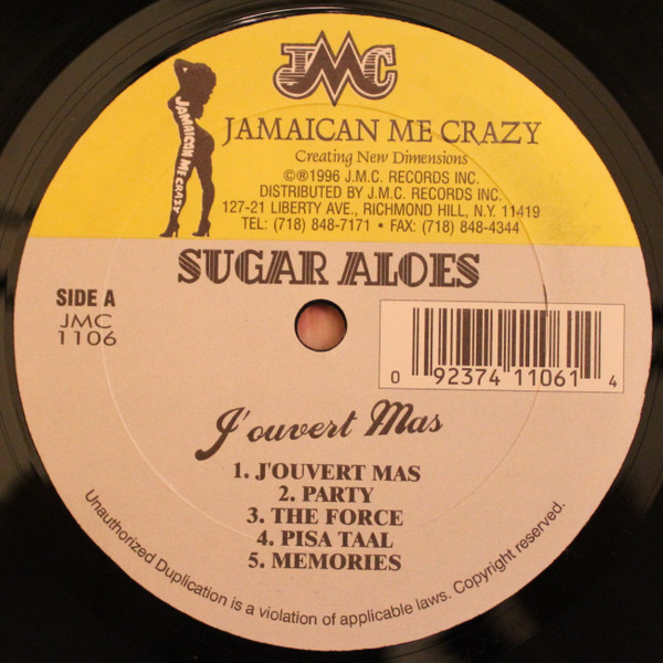 Sugar Aloes - J'ouvert Mas | Jamaican Me Crazy (JMC 1106) - 3