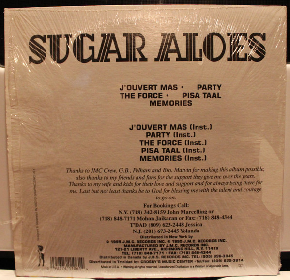 Sugar Aloes - J'ouvert Mas | Jamaican Me Crazy (JMC 1106) - 2