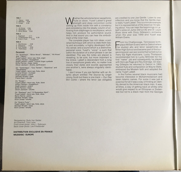 Yusef Lateef - Yusef Lateef | Prestige (PR 24007) - 2