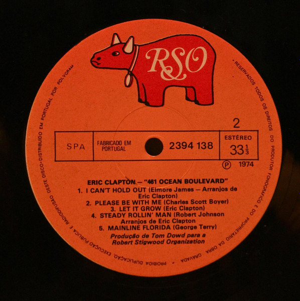 Eric Clapton - 461 Ocean Boulevard | RSO (2394 138) - 4