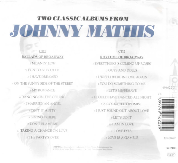 Johnny Mathis - Ballads Of Broadway / Rhythms Of Broadway | Columbia (494622 2) - 2