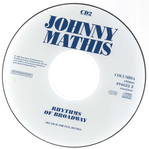 Johnny Mathis - Ballads Of Broadway / Rhythms Of Broadway | Columbia (494622 2) - 4