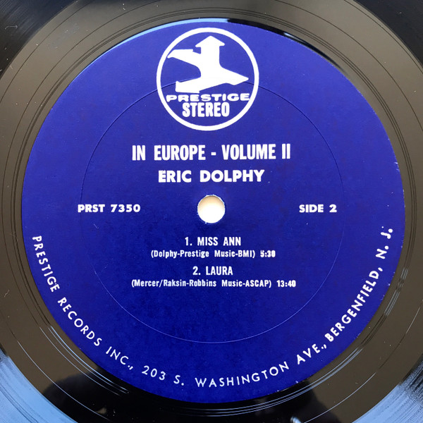 Eric Dolphy - In Europe, Vol. 2 | Prestige (PR 7350) - 4 Eric Dolphy - In Europe, Vol. 2 | Prestige (PR 7350) - 4