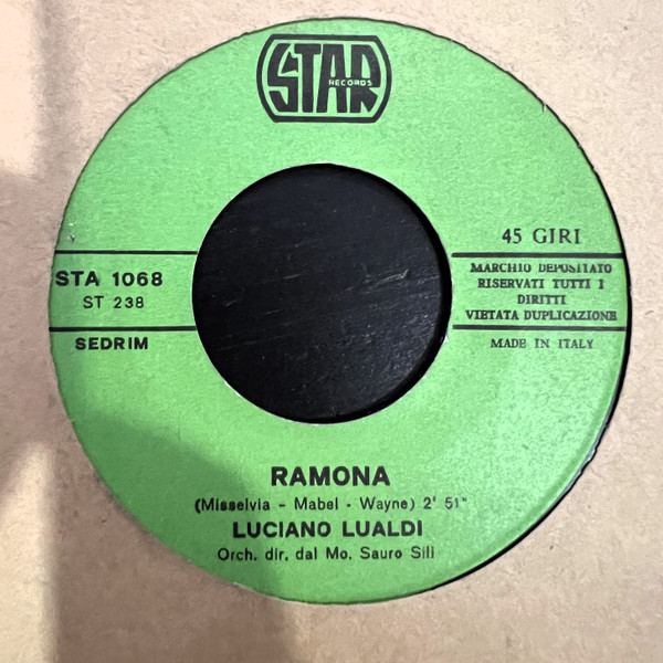Luciano Lualdi - Emigrante / Ramona | Star Records (STA 1068) - 2