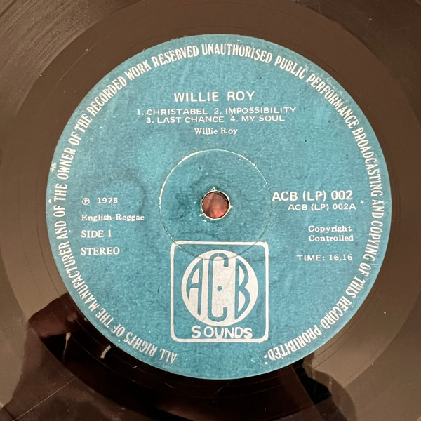 Willy Roy Featuring Rational Men - W. Roy Featuring Rational Men | ACB Sounds (ACB (LP) 002) - 3 Willy Roy Featuring Rational Men - W. Roy Featuring Rational Men | ACB Sounds (ACB (LP) 002) - 3