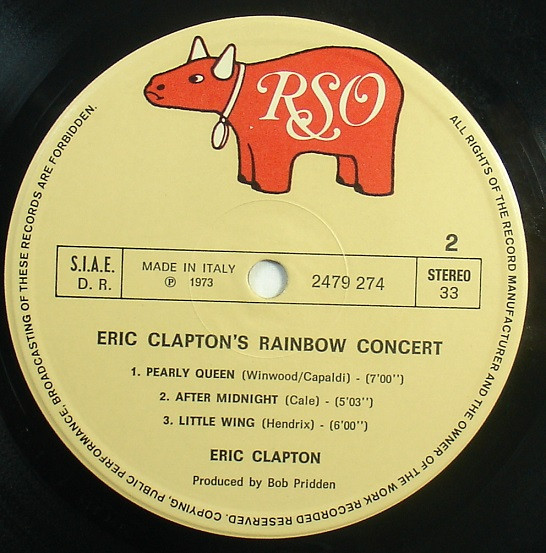 Eric Clapton - Eric Clapton's Rainbow Concert | RSO (2479 274) - 4 Eric Clapton - Eric Clapton's Rainbow Concert | RSO (2479 274) - 4
