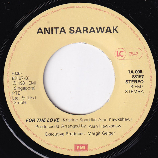 Anita Sarawak - I Was Free | EMI (1A 006-83197) - 3