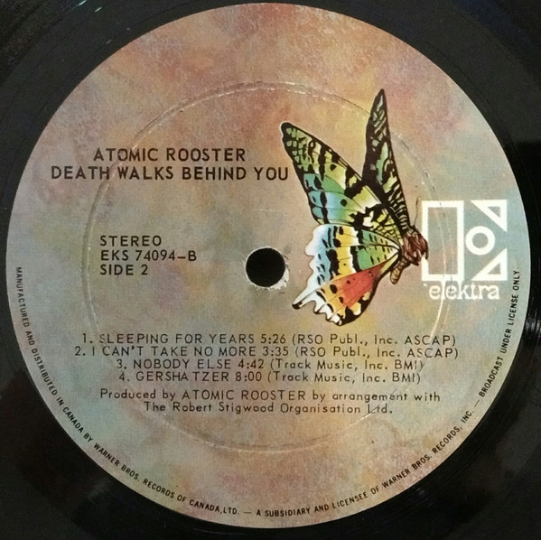 Atomic Rooster - Death Walks Behind You | Elektra (EKS-74094) - 4
