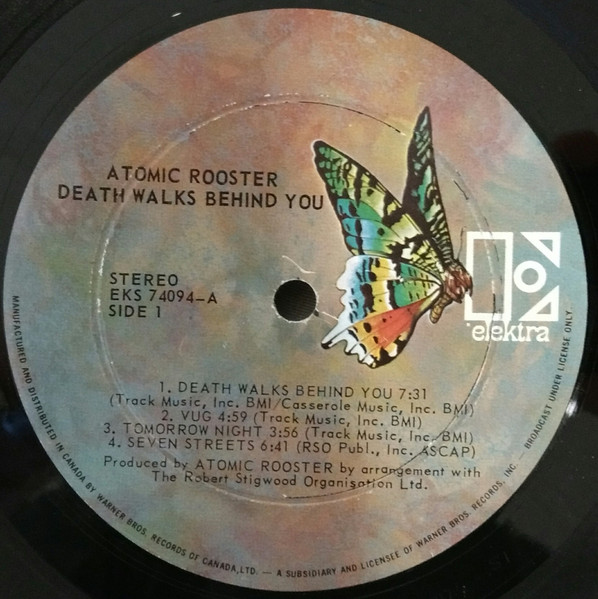 Atomic Rooster - Death Walks Behind You | Elektra (EKS-74094) - 3