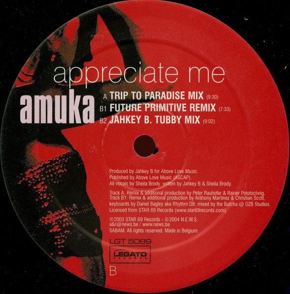 Amuka - Appreciate Me | Legato Records (LGT 5089) - 2 Amuka - Appreciate Me | Legato Records (LGT 5089) - 2