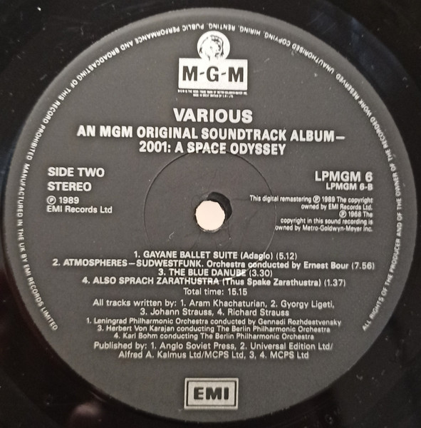 Various - 2001: A Space Odyssey | EMI (LPMGM 6) - 4 Various - 2001: A Space Odyssey | EMI (LPMGM 6) - 4