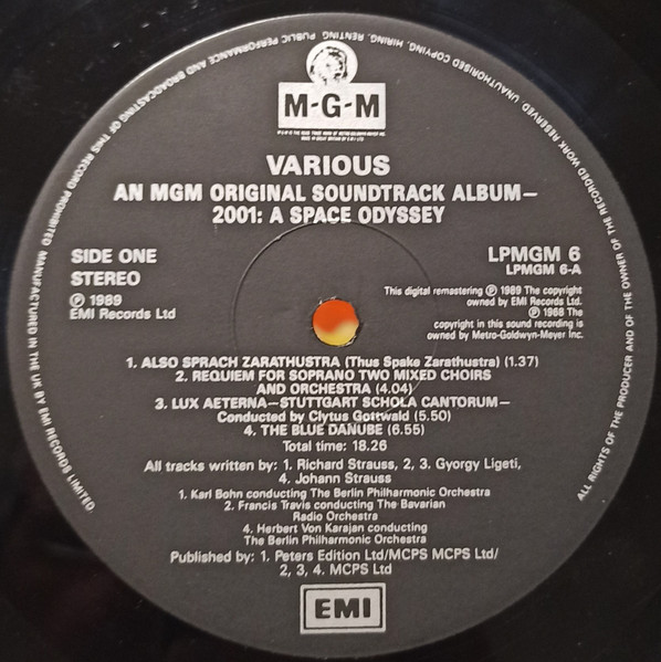 Various - 2001: A Space Odyssey | EMI (LPMGM 6) - 3 Various - 2001: A Space Odyssey | EMI (LPMGM 6) - 3