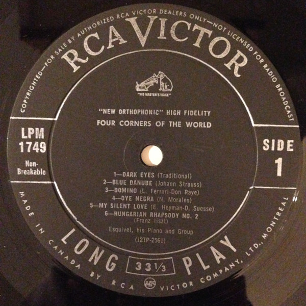 Esquivel And His Orchestra - Four Corners Of The World | RCA Victor (LPM-1749) - 3
