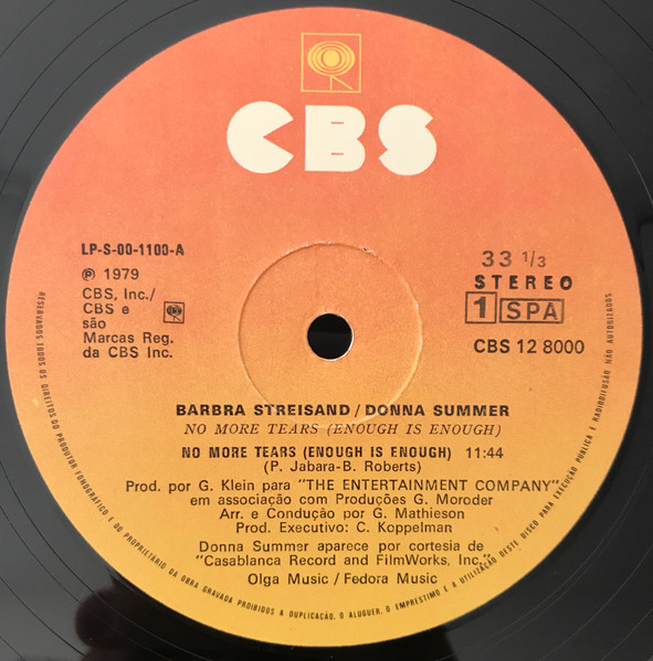 Barbra Streisand & Donna Summer - No More Tears (Enough Is Enough) | CBS (12.8000) - 3