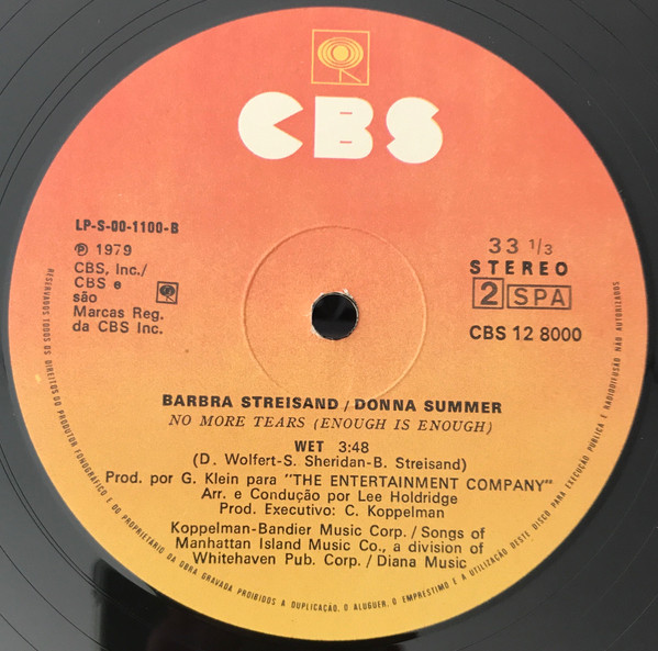 Barbra Streisand & Donna Summer - No More Tears (Enough Is Enough) | CBS (12.8000) - 4