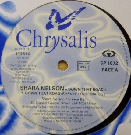 Shara Nelson - Down That Road | Chrysalis (SP 1672) - 3 Shara Nelson - Down That Road | Chrysalis (SP 1672) - 3