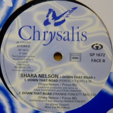 Shara Nelson - Down That Road | Chrysalis (SP 1672) - 4 Shara Nelson - Down That Road | Chrysalis (SP 1672) - 4