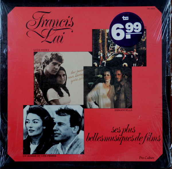 Francis Lai - Ses Plus Belles Musiques de Films | Pro-Culture (PPC-6018)