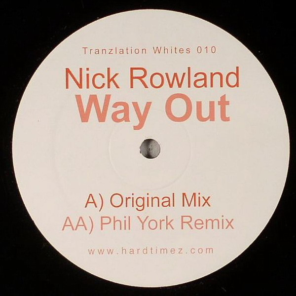 Nick Rowland - Way Out | Tranzlation Whites (Tranzlation Whites 010) - main