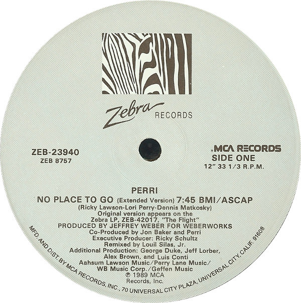 Perri - No Place To Go | Zebra Records (ZEB-23940) - main