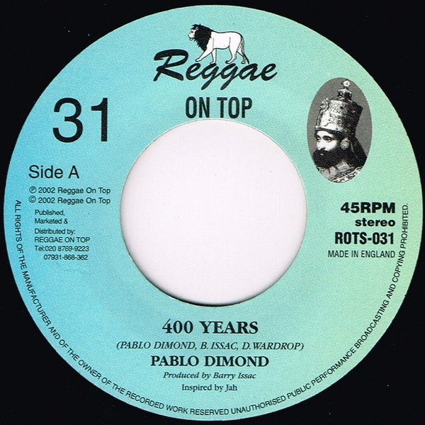 Pablo Diamond - 400 Years | Reggae On Top (ROTS-031) - main Pablo Diamond - 400 Years | Reggae On Top (ROTS-031) - main