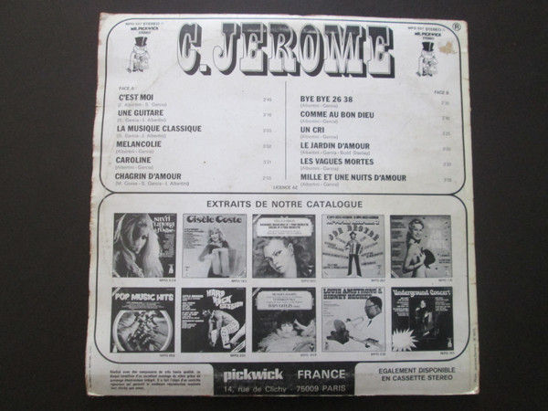 C. Jérôme - C'Est Moi | Mr. Pickwick (MPD 557) - 2