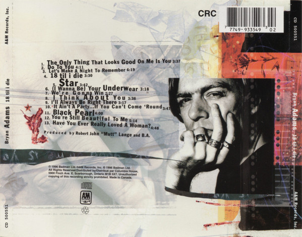 Bryan Adams - 18 Til I Die | A&M Records (CD 500551) - 2 Bryan Adams - 18 Til I Die | A&M Records (CD 500551) - 2