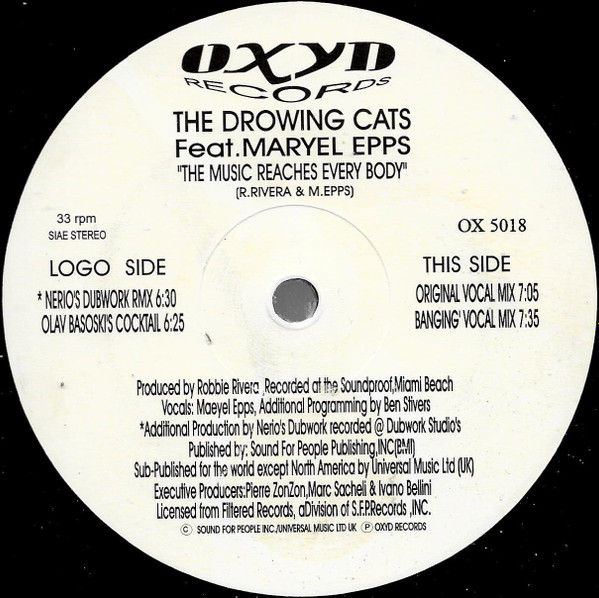 The Drowing Cats Feat. Maryel Epps - The Music (Reaches Everybody) | Oxyd Records (OX5018) - 3 The Drowing Cats Feat. Maryel Epps - The Music (Reaches Everybody) | Oxyd Records (OX5018) - 3