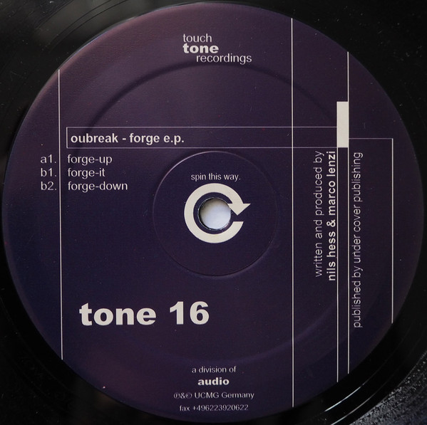 Outbreak - Forge E.P. | Touch Tone Recordings (tone 16) - 2