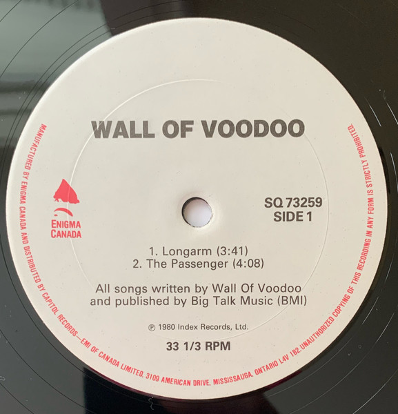 Wall Of Voodoo - Wall Of Voodoo | Enigma Canada (SQ-73259) - 2