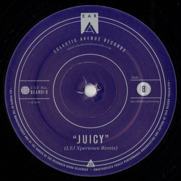 Reset* - Juicy | Eclectic Avenue Records (BEAR010) - 2