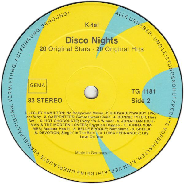 Various - Disco Nights | K-Tel (TG 1181) - 4