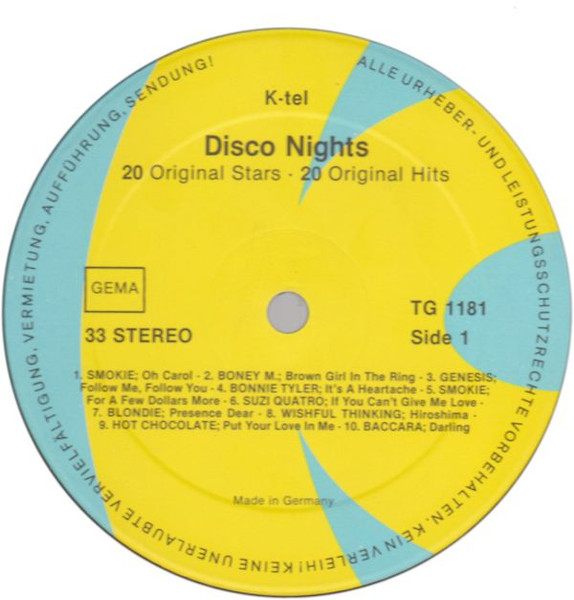 Various - Disco Nights | K-Tel (TG 1181) - 3