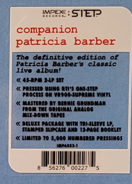 Patricia Barber - Companion | Impex Records (IMP6053-1) - 4