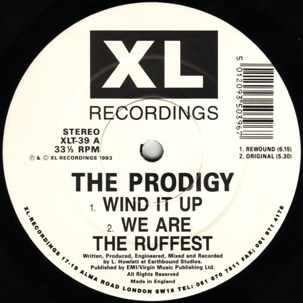 The Prodigy - Wind It Up (Rewound) | XL Recordings (XLT 39) - 3
