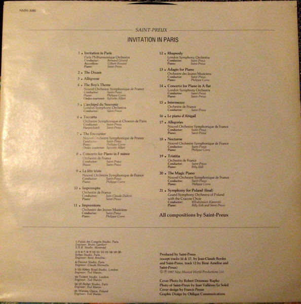 Saint-Preux - Invitation In Paris | New Musical World (NMW-3080) - 3 Saint-Preux - Invitation In Paris | New Musical World (NMW-3080) - 3
