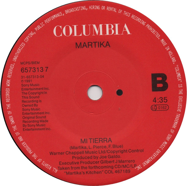 Martika - Love...Thy Will Be Done | Columbia (657313 7) - 4