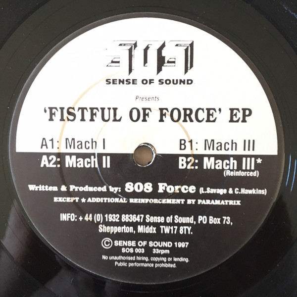 808 Force - Fistful Of Force EP | Sense Of Sound Recordings (SOS 003)