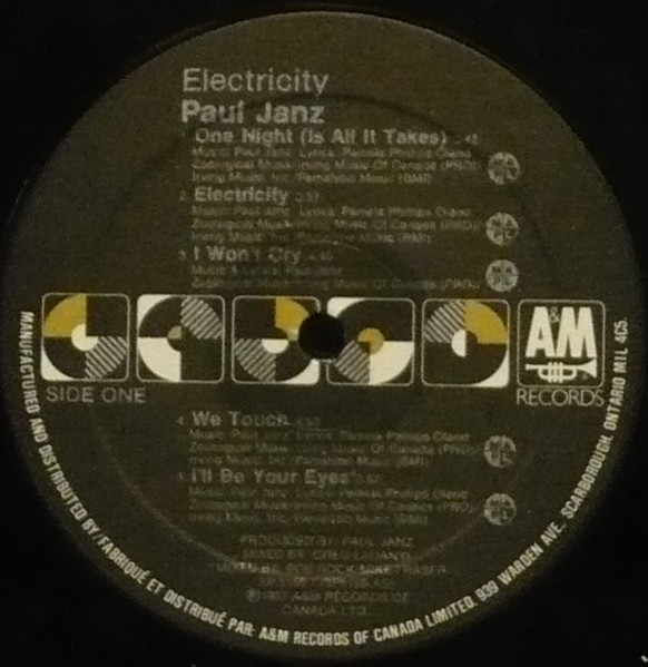 Paul Janz - Electricity | A&M Records (SP 5156) - 3 Paul Janz - Electricity | A&M Records (SP 5156) - 3